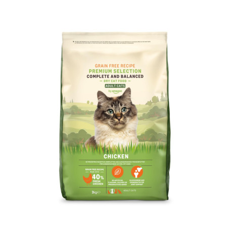Aliment pour chat adulte sans céréales au poulet frais - 3kg