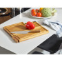 Set de Couteaux de Cuisine avec Planche à Découper en Acacia et Aiguiseur Intégré