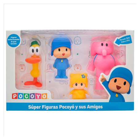 Pack de 4 Figurines Pocoyo et Ses Amis - Jouets Multicolores pour Enfants