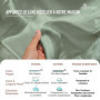 Parure de Lit Pizuna 90x200 cm en Coton Sauge - Ensemble Complet