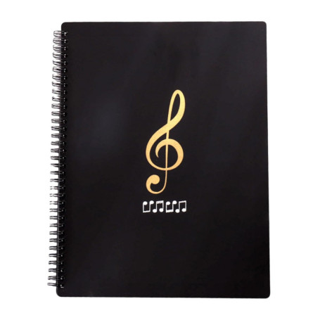 Classeur de Musique A4 Imperméable avec 50 Pochettes - Protection Idéale pour Partitions