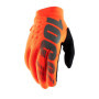 Gants de Sécurité 100% BRISKER pour Homme - Orange Fluo/Noir, Taille XL