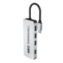 Hub USB-C 4 en 1 Green Cell - Adaptateur Aluminium avec 4 Ports USB-A 3.0