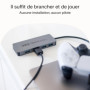 Hub USB-C 4 en 1 Green Cell - Adaptateur Aluminium avec 4 Ports USB-A 3.0