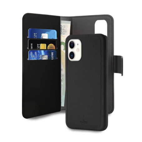 Coque de Protection Magnétique Puro avec Folio pour iPhone XR - Noir
