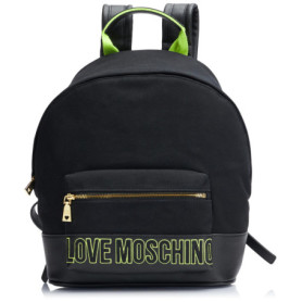 Sac à Dos Love Moschino Noir pour Femme avec Compartiment Ordinateur