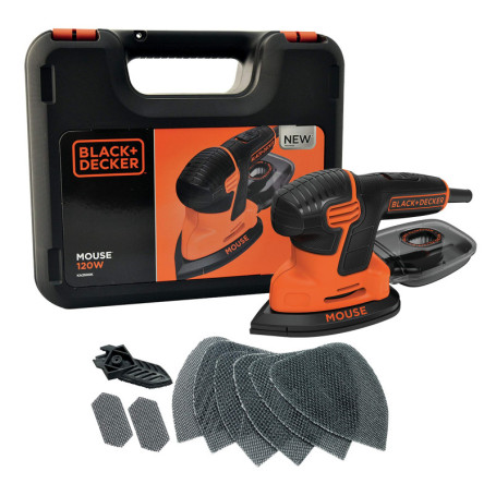 Ponceuse BLACK+DECKER Mouse 120 W - Design Ergonomique et Performant