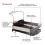 Égouttoir à Vaisselle Extensible KitchenAid - Gris Anthracite, 45 cm