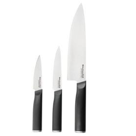 Set de 3 Couteaux Japonais KitchenAid avec Étuis de Protection