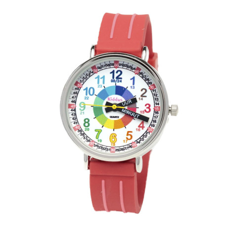 Montre Éducative Kiddus pour Enfants - Apprends à Lire l'Heure en Amusant