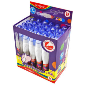 Lot de 24 Stylos Correcteurs Précis KEYROAD - Blanc, 7 ml