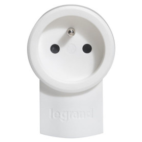 Fiche Mâle Legrand avec Terre - Double Fonction 16A - Prise Électrique Blanc
