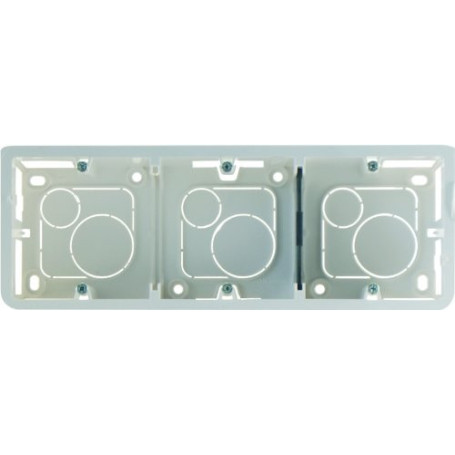 Cadre Saillie Profondeur 40mm Mosaic Legrand pour 3x2 Modules Vertical - Blanc