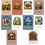 Pack de 30 cartes de Noël religieuses avec motifs en vitrail et enveloppes kraft