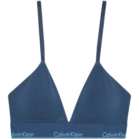 Soutien-Gorge Triangle Femme Calvin Klein en Denim Bleu