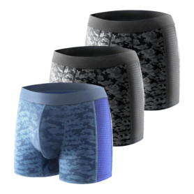 Lot de 3 Boxers Absorbants pour Incontinence Masculine - Taille XL, Respirants et Élégants