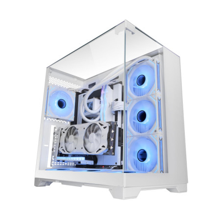 Boîtier Gaming Mars Gaming MC-VISION ATX en Verre Trempé Blanc