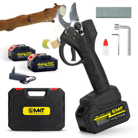Sécateur électrique MAKTUL avec 2 batteries 4000 mAh - Puissance 500 W