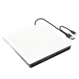 Lecteur DVD/CD Externe USB 3.0 et Type-C - Graveur Compatible PC et Mac