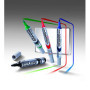 Lot de 4 Marqueurs Pentel MaxiFlo pour Tableau Blanc - Pointe Fine Assortie