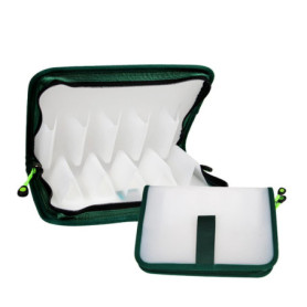 Sac de Rangement Étanche MiOYOOW pour Leurres de Pêche avec 10 Compartiments