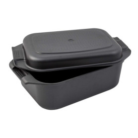 Cocotte Induction en Fonte d'Aluminium 2en1 avec Couvercle - 8,7L