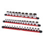 Kit d'Organisation de Douilles VEVOR en Aluminium - Lot de 3 avec Clips Rotatifs