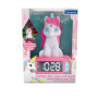 Réveil Licorne Lumineuse Rose pour Enfant avec Snooze
