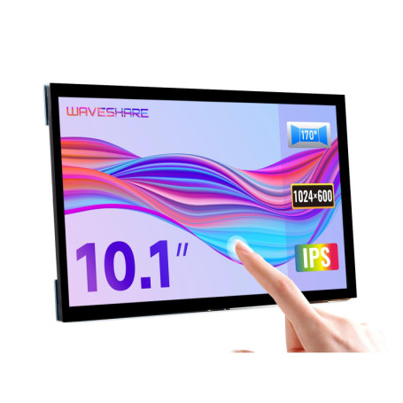 Écran Tactile HDMI 10.1" Waveshare - Résolution 1024x600 pour Raspberry Pi et PC