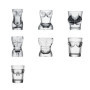 Set de 7 Verres à Whisky Artistiques Hitchuey - Design Unique pour Fêtes et Bars