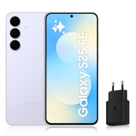 Samsung Galaxy S25 FE - Smartphone 5G 128 Go avec Chargeur Rapide Inclus - Bleu Clair