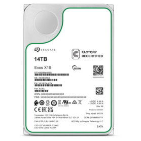Disque Dur Seagate Exos X16 14 To - SATA 6Gb/s 7200 RPM