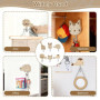 Crochets Muraux Animaux en Bois - 12 Patères Mignonnes pour Décoration Intérieure