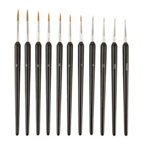 Ensemble de 11 Pinceaux Fins SYEYCW pour Peinture Détail et Aquarelle