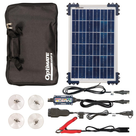 OptiMate Solar Duo 10W - Chargeur Solaire Intelligent pour Batteries 12V