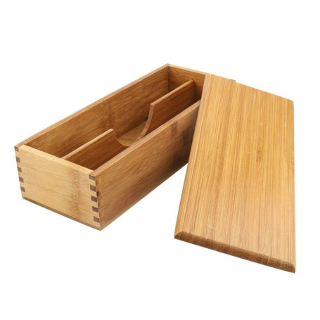 Organisateur de Tiroir en Bois Tomotato pour Couverts et Baguettes