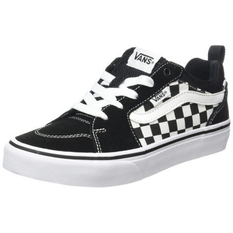 Vans Filmore Suede/Canvas Basket Enfant - Damier Noir Blanc, Taille 36.5 EU