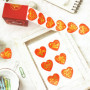 Masper Lot de 500 Autocollants Cœurs Dorés pour Saint-Valentin