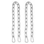 Chaîne d'Extension QWORK en Acier Inoxydable 65cm avec Mousqueton M6
