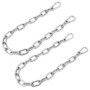 Chaîne d'Extension QWORK en Acier Inoxydable 65cm avec Mousqueton M6