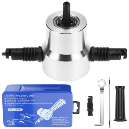 Grignoteuse QWORK à Double Tête pour Découpe Métal