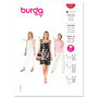 Patron de Couture Burda 6121 - Tops et Robe Courte à Bretelles