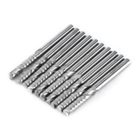 Set de 10 Fraises CNC en Carbure de Tungstène - Diamètre 3.175mm