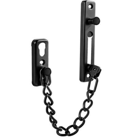 Chaîne de Sécurité Élégante pour Porte avec Mécanisme à Ressort - Installation Facile