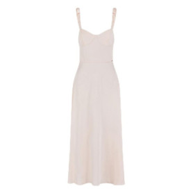 Robe Armani Exchange Arte Sella Femme - Détails Élégants et Logo Métallique - Rose Vegas