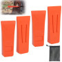 Intckwan Lot de 4 Coins d'Abattage pour Tronçonneuse - Outils Robustes et Durables