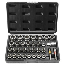 Kit d'Extracteurs de Boulons VEVOR 29 Pièces - Outils pour Écrous Cassés