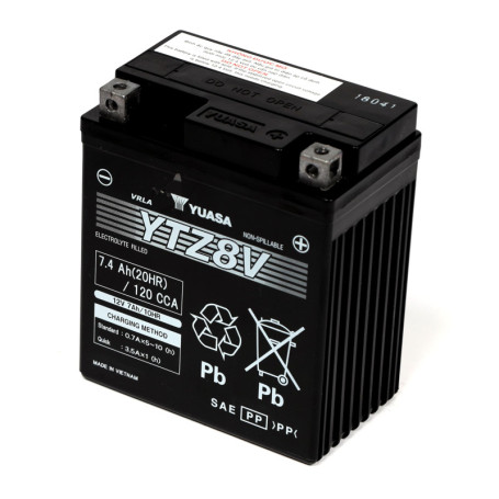 Batterie Yuasa YTZ8V 12V 120 CCA pour Moto - Haute Performance AGM