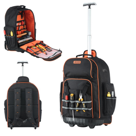 Sac à Dos à Roulettes VEVOR - Organisateur à Outils 50 kg