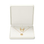 Oirlv Blanc PU Cuir Grande Boîte à Collier,Boite Cadeau Bijoux,Boite Bracelet Cadeau,pour La Saint Valentin,Anniversaire,Noël